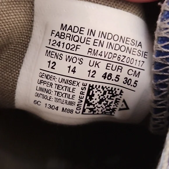 Converse All Stars hightops men's size 12 women's size 14 - Picture 9 of 9